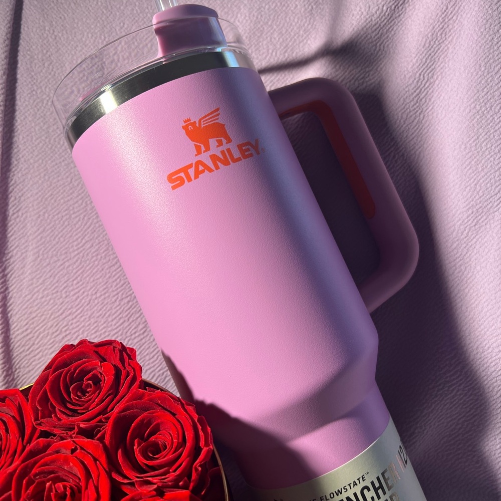 Stanley Lavender Mug with Orange Emblem